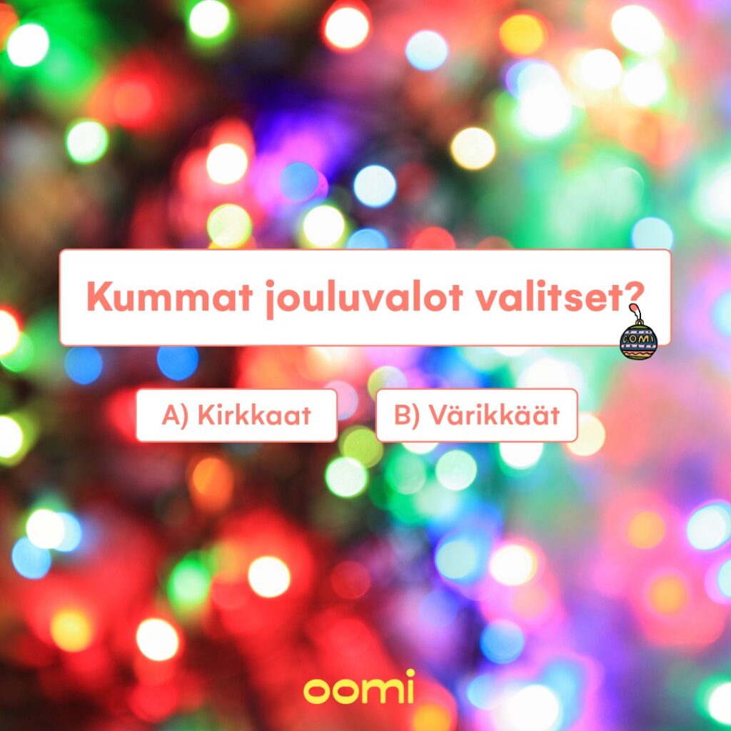 Vai C) en kumpiakaan? 😵#oomi #jouluvalot #sähkö #joulu