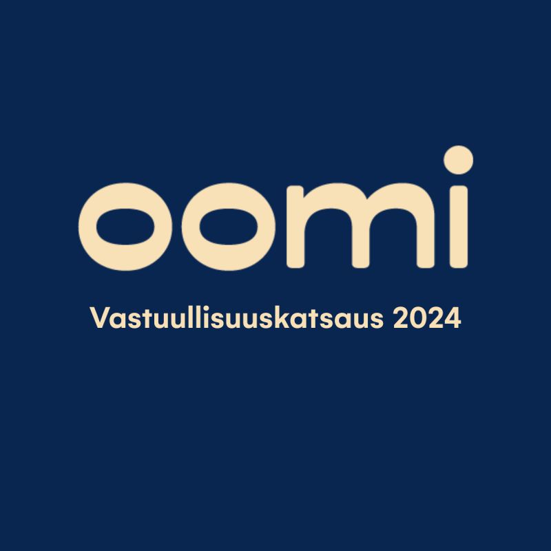 Tutustu Oomin vastuullisuuskatsaukseen 💛Vuosi 2024 oli meille tärkeä kehityksen vuosi – rakensimme perustaa vastuullisuuden toimintamalleille ja asetimme suunnan tulevalle. Nyt julkaisemme ylpeinä Oomin ensimmäisen vastuullisuuskatsauksen, joka kokoaa yhteen keskeiset painopisteemme, toimenpiteemme ja saavutuksemme ympäristön, henkilöstön, asiakkaiden, kumppanuuksien ja yhteiskunnallisen roolimme osalta. 🤝– Ensimmäinen vastuullisuuskatsaus on meille tärkeä etappi. Se tekee näkyväksi niin onnistumiset kuin keskeneräisyydetkin sekä kertoo missä olemme nyt ja mitä kohti olemme menossa, kertoo Oomin viestintä- ja vastuullisuusjohtaja Päivi Saarinen. Tutustu katsaukseen ja lue, mihin olemme sitoutuneet ja miten rakennamme kestävämpää Oomia. Linkin uutiseen ja katsaukseen löydät kommenteista! 💛#oomi #vastuullisuus #vastuullisuuskatsaus
