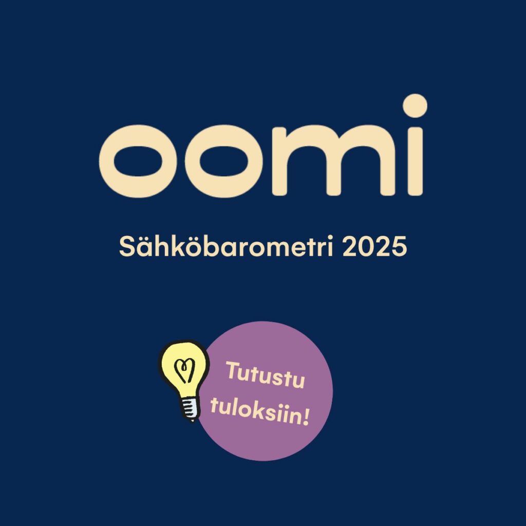 Miten suomalaiset suhtautuvat sähköön ja sähkösopimuksiin?⚡Toteutimme heinä-elokuun vaihteessa Sähköbarometrin, jonka avulla kartoitettiin suomalaisten ajatuksia sähköstä. Kyselyn kautta selvitimme asenteita niin sähkönkäytön ajoitukseen, sopimustyyppeihin, tietämykseen kuin huoliin liittyen.💡Sähköbarometrista kävi ilmi, että suomalaiset jakautuvat kahteen leiriin sähkön kuluttajakäyttäytymisessä.Tutustu tuloksiin sivuillamme – linkin löydät kommenteista! 👉 #oomi #sähköbarometri