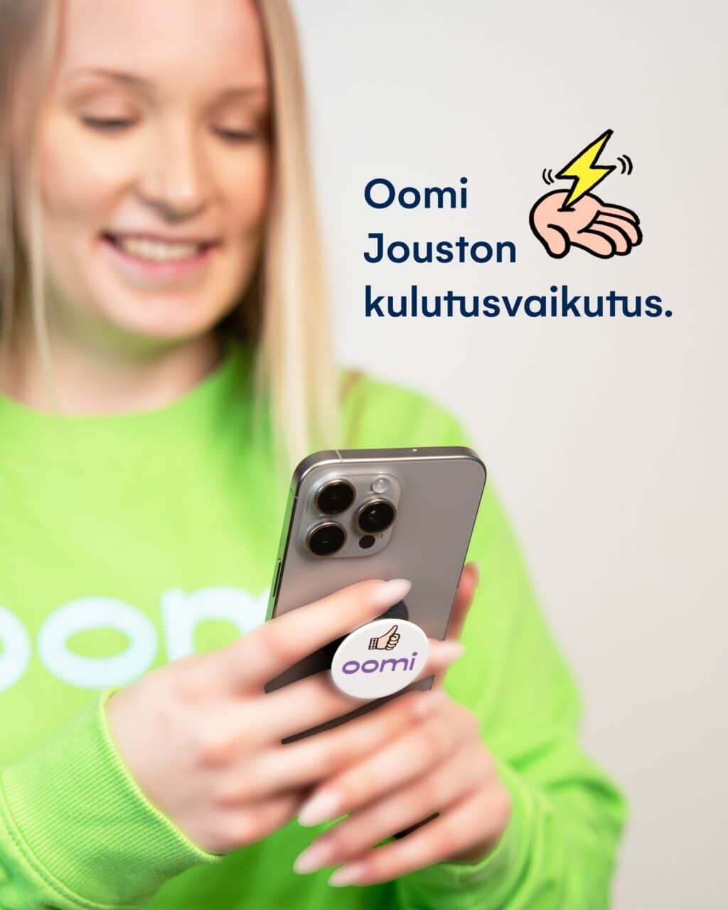 Tiesitkö, että Oomi Jousto -sopimuksessa voit itse vaikuttaa osaan sähköenergian hinnasta omilla kulutustottumuksillasi?Kulutusvaikutus syntyy siitä, milloin sähköä käytät – ajoittuuko kulutus kuukauden edullisimmille ja kalliimmille päiville ja tunneille. Jousto-sopimus ottaa tämän huomioon ja antaa sinulle mahdollisuuden hyödyntää sähkön hinnan vaihtelut omaksi eduksesi. ⚡️#oomi #sähkö