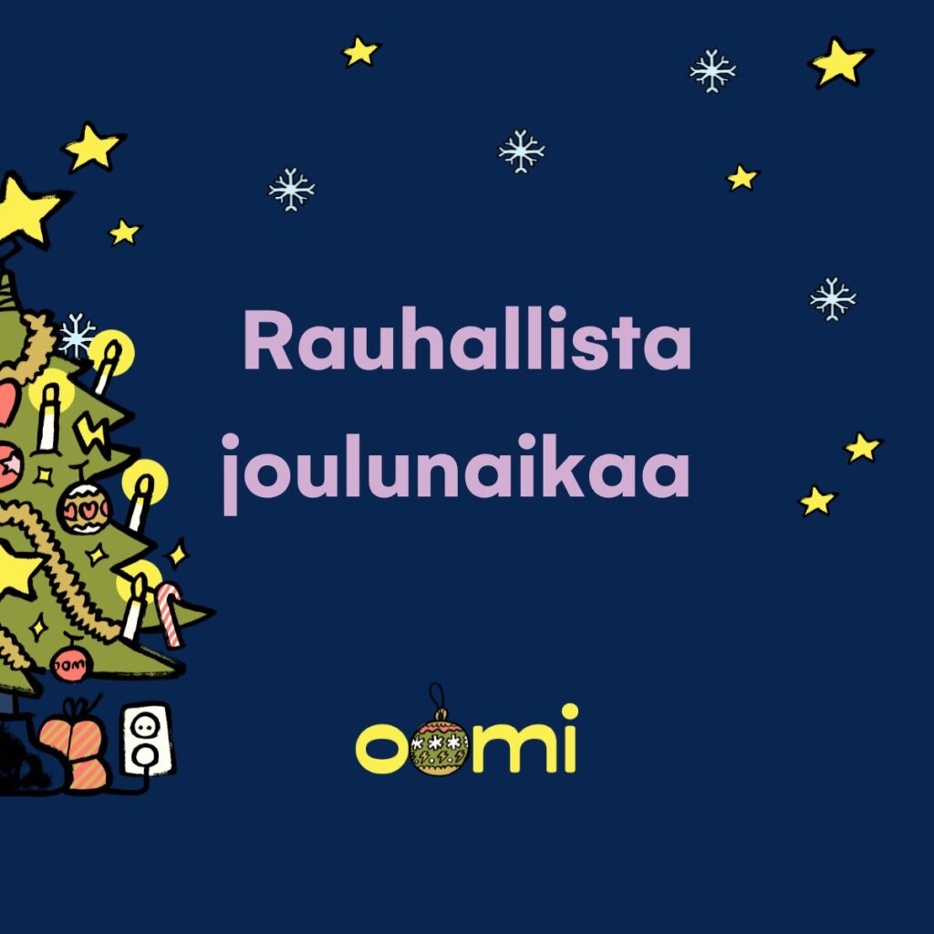 Rauhallista joulunaikaa sekä energistä uutta vuotta 💜