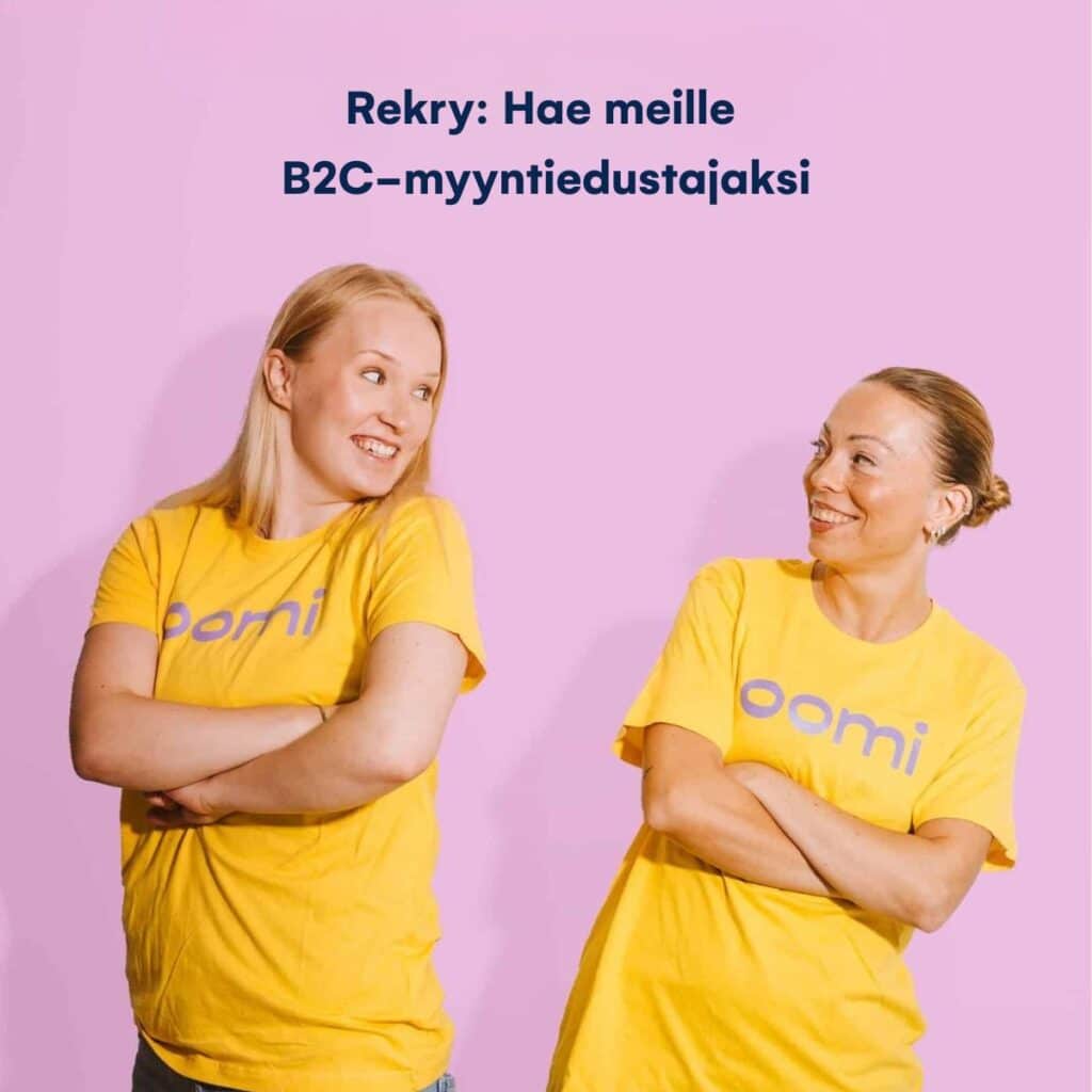 Ständimyyjäksi Tampereelle tai myyntiedustajaksi puhelinmyyntiin? Meille haetaan nyt uusia yrittäjiä B2C-myyntiedustajiksi tuomaan hyvää energiaa suomalaisten arkeen!Ständimyyjänä Tampereella:⚡Kohtaat ihmisiä kasvotusten esimerkiksi kauppakeskuksissa ja tapahtumissa⚡Sinulla on aiempaa kokemusta myynnistä sekä sujuva suomen kielen taito⚡Olet asiakaslähtöinen ja hyvä energia ja pilke silmäkulmassa välittyvät ulospäinMyyntiedustajana puhelinmyynnissä:⚡Soitat potentiaalisille asiakkaille, kartoitat heidän tilanteensa ja tarjoat sopivimman energiaratkaisun⚡Palvelet uusasiakashankinnan rinnalla myös nykyasiakkaita⚡Sinulla on aiempaa kokemusta puhelinmyynnistä sekä sujuva suomen kielen taito⚡Olet asiakaslähtöinen, positiivinen ja osaat johtaa itseäsi tehokkaastiTarjoamme sinulle kattavan aloituskoulutuksen, joustavuutta sekä mahdollisuuden vaikuttaa itse ansioihisi. Sähkön lisäksi pääset molemmissa rooleissa ottamaan haltuun myös Oomi Mobiilin! 📞 Haku ständimyyjäksi on auki 16.2. asti ja myyntiedustajaksi puhelinmyyntiin 27.2. asti. Käymme hakemuksia läpi jo hakuaikana. Lisätiedot ja hakulomakkeen löydät sivuiltamme – nappaa linkki kommenteista! #rekry #oomi