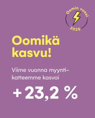 Vuosi 2025 oli Oomille vahva kasvun vuosi⚡ Kasvatimme asiakasmääräämme merkittävästi, toteutimme kolme liiketoimintakauppaa ja nousimme yhdeksi Suomen johtavista energiapalveluyhtiöistä.  "Vuosi 2025 oli Oomille poikkeuksellisen vahva kasvun vuosi. Kasvatimme liiketoimintaamme merkittävästi, asiakasmäärämme lähes kaksinkertaistui ja paransimme kannattavuuttamme selvästi. Tämä antaa meille hyvän pohjan kehittää palveluitamme ja tuoda lisää arvoa asiakkaillemme", kuvailee Oomin toimitusjohtaja Tuomas Oksanen. Lisäksi laajensimme toimintaamme uudelle liiketoiminta-alueelle Oomi Mobiilin myötä. "Aiomme jatkossakin tuoda markkinoille uusia palveluita, jotka helpottavat asiakkaidemme arkea ja vahvistavat samalla Oomin kasvua", Oksanen sanoo. Koko tiedotteen voit lukea sivuiltamme. 👉  #oomi
